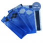 Mobile Preview: Seidenflanell Schal Blau mit Karos